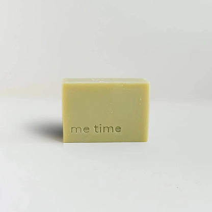Cold process eucalyptus and peppermint soap with mineral-rich green clay